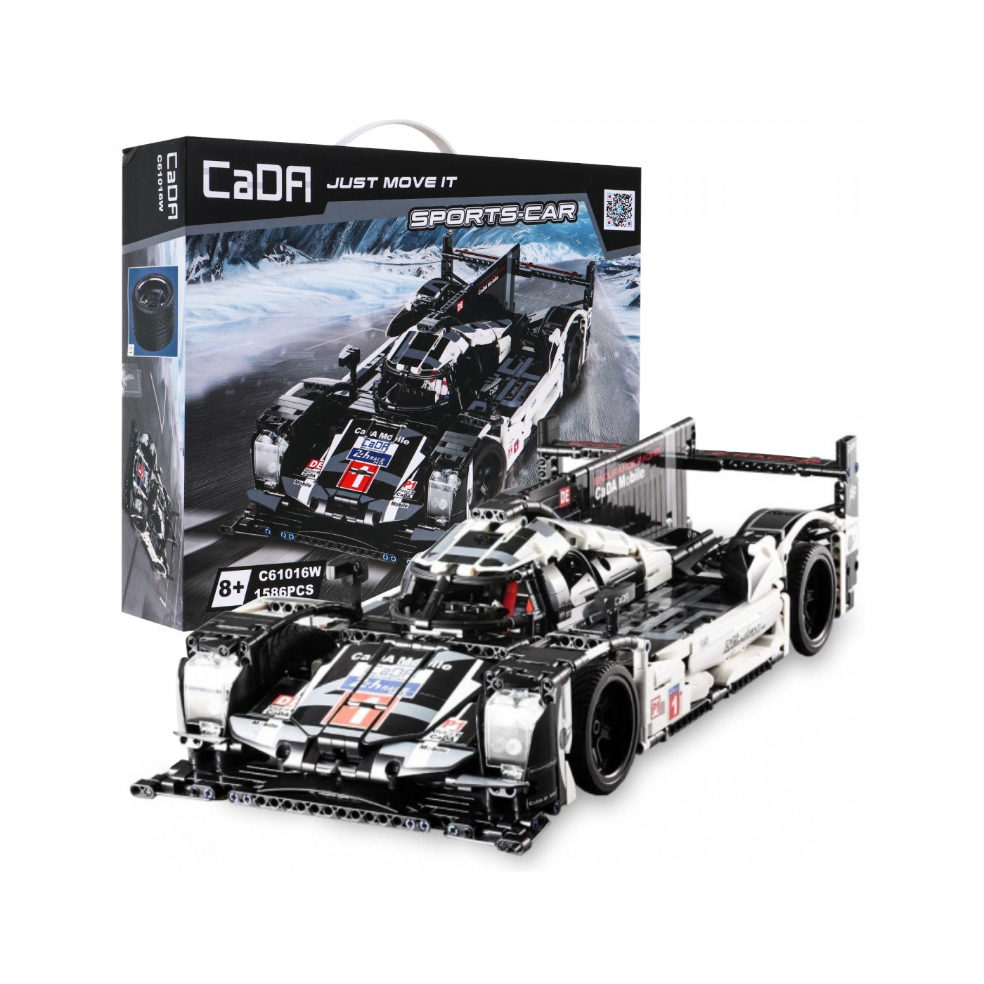 Technické bloky CaDA 1586 el. Sportovní vůz 919 SPORTS-auto pro děti 8+