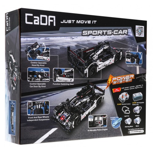 Technické bloky CaDA 1586 el. Sportovní vůz 919 SPORTS-auto pro děti 8+