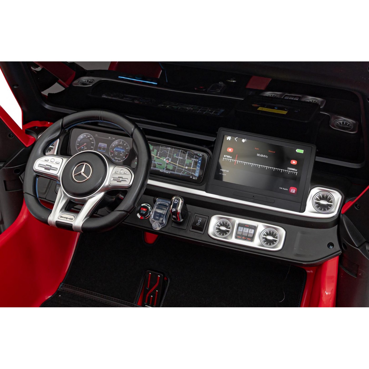 Mercedes Benz G63 AMG XXL STRONG MP4 Červené vozidlo