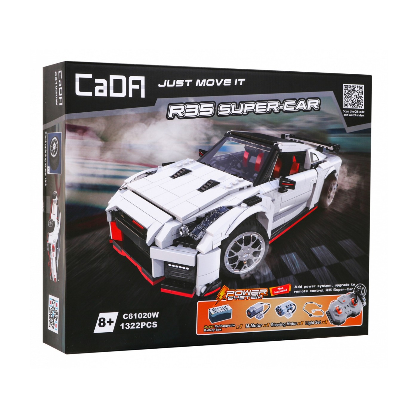 Technické bloky CaDA 1322 el. Sportovní vůz R35 pro děti 8+