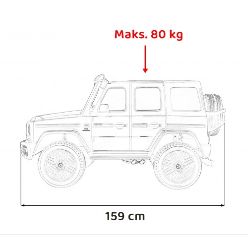 Vozidlo Mercedes Benz G63 AMG XXL STRONG Black
