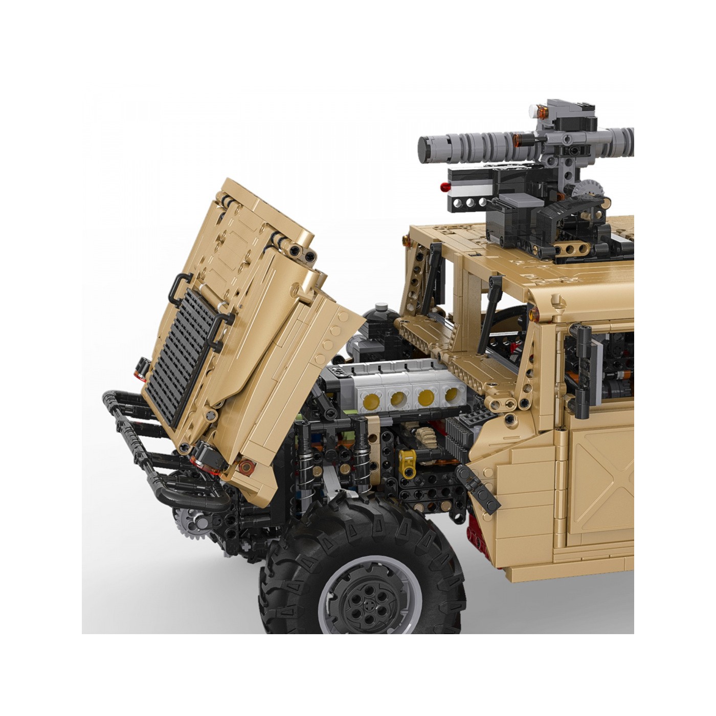 Technické bloky CaDA 3935 el. Vojenské vozidlo Humvee 1:8 pro děti 8+