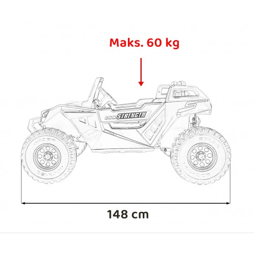 Vozidlo Buggy Clash STRONG 4x4 bílé