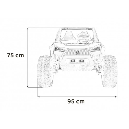 Vozidlo Buggy Clash STRONG 4x4 bílé