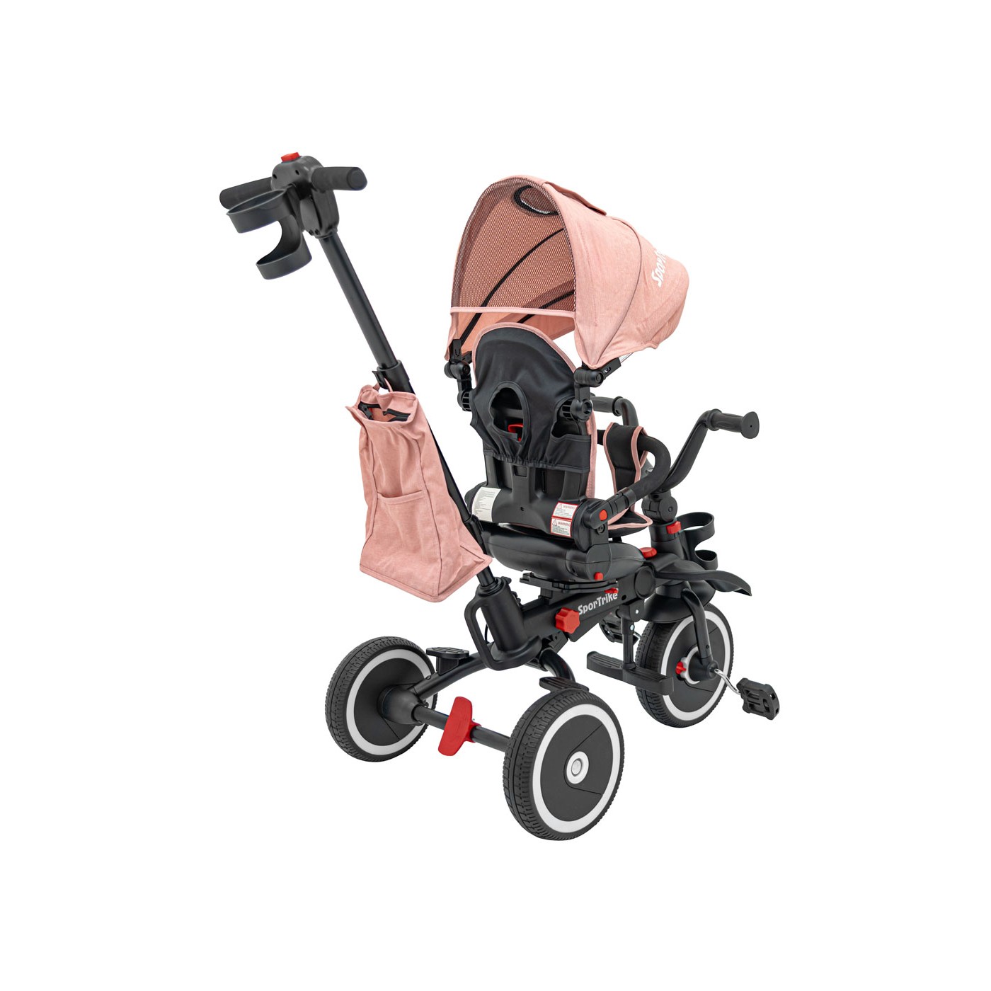 RIDER Růžová tříkolka SPORTRIKE