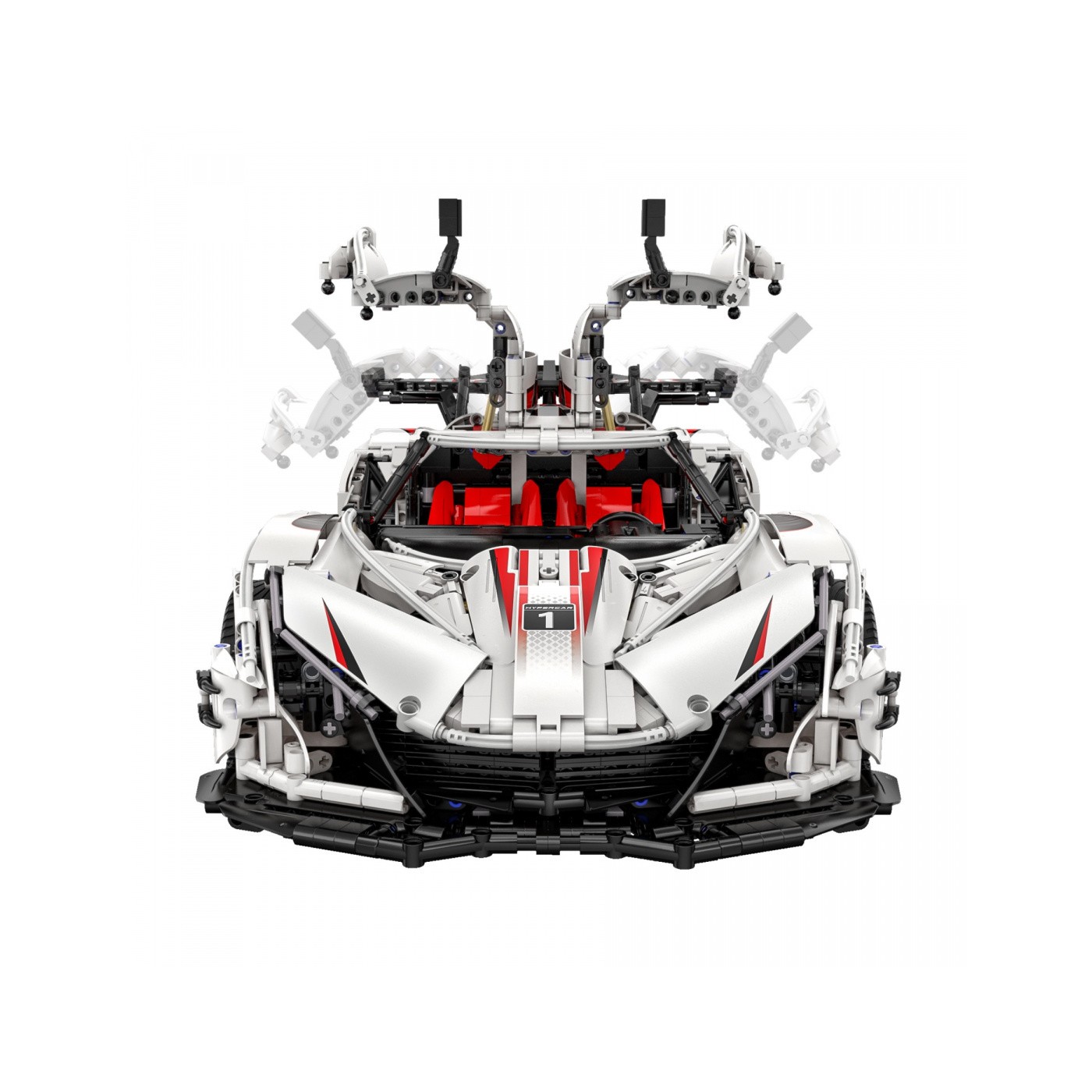 Technické bloky CaDA 4449 el. Dálkově ovládaný V12 Hyperauto Sports auto Master