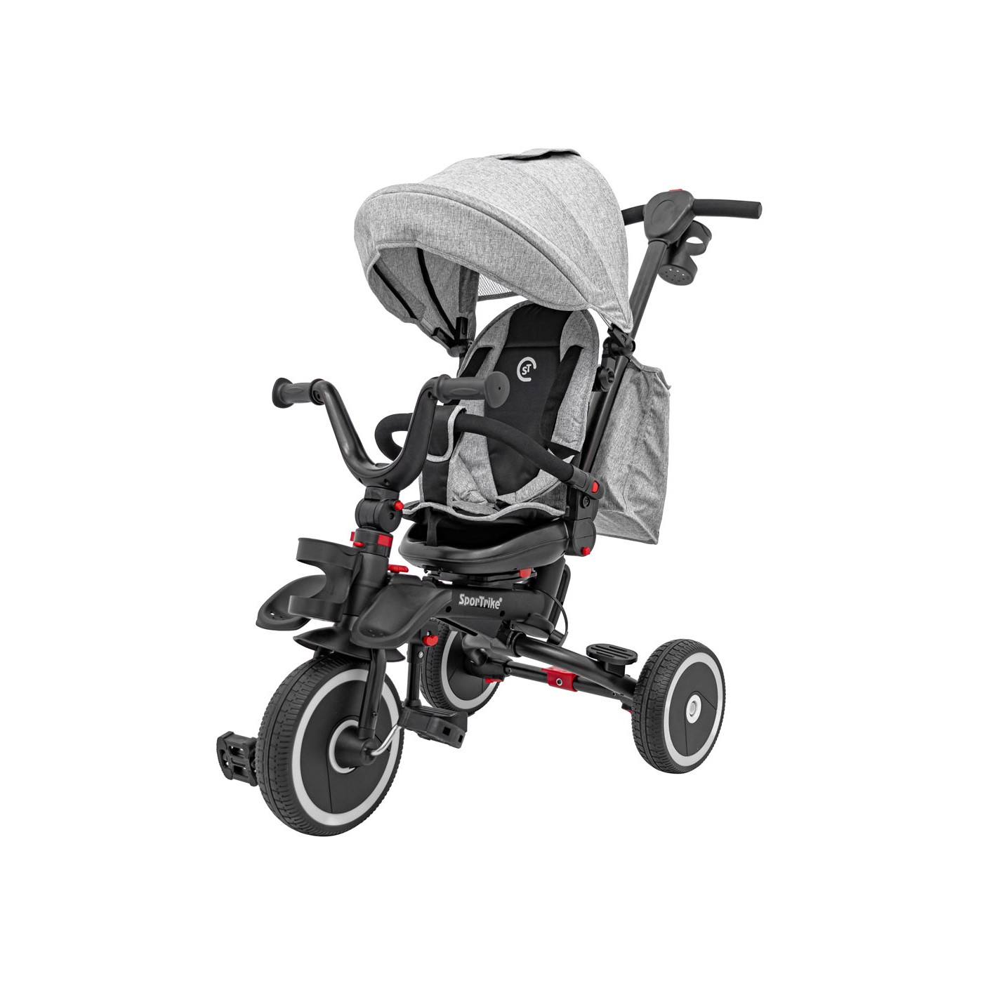 RIDER Šedá SPORTRIKE Tříkolka