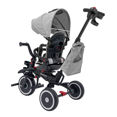 RIDER Šedá SPORTRIKE Tříkolka