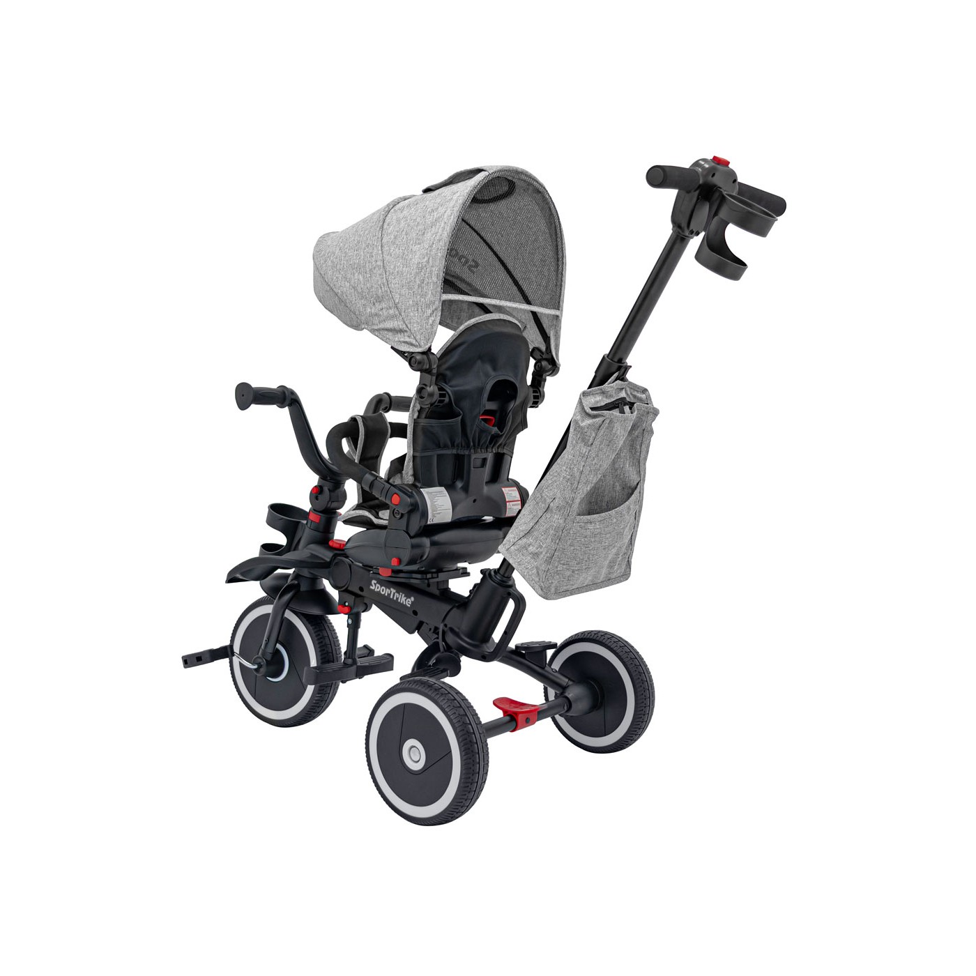 RIDER Šedá SPORTRIKE Tříkolka