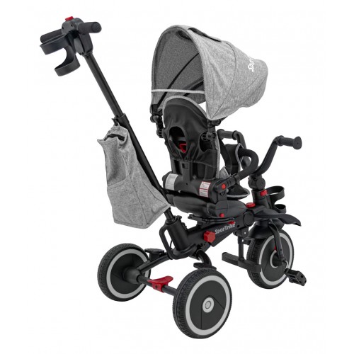 RIDER Šedá SPORTRIKE Tříkolka