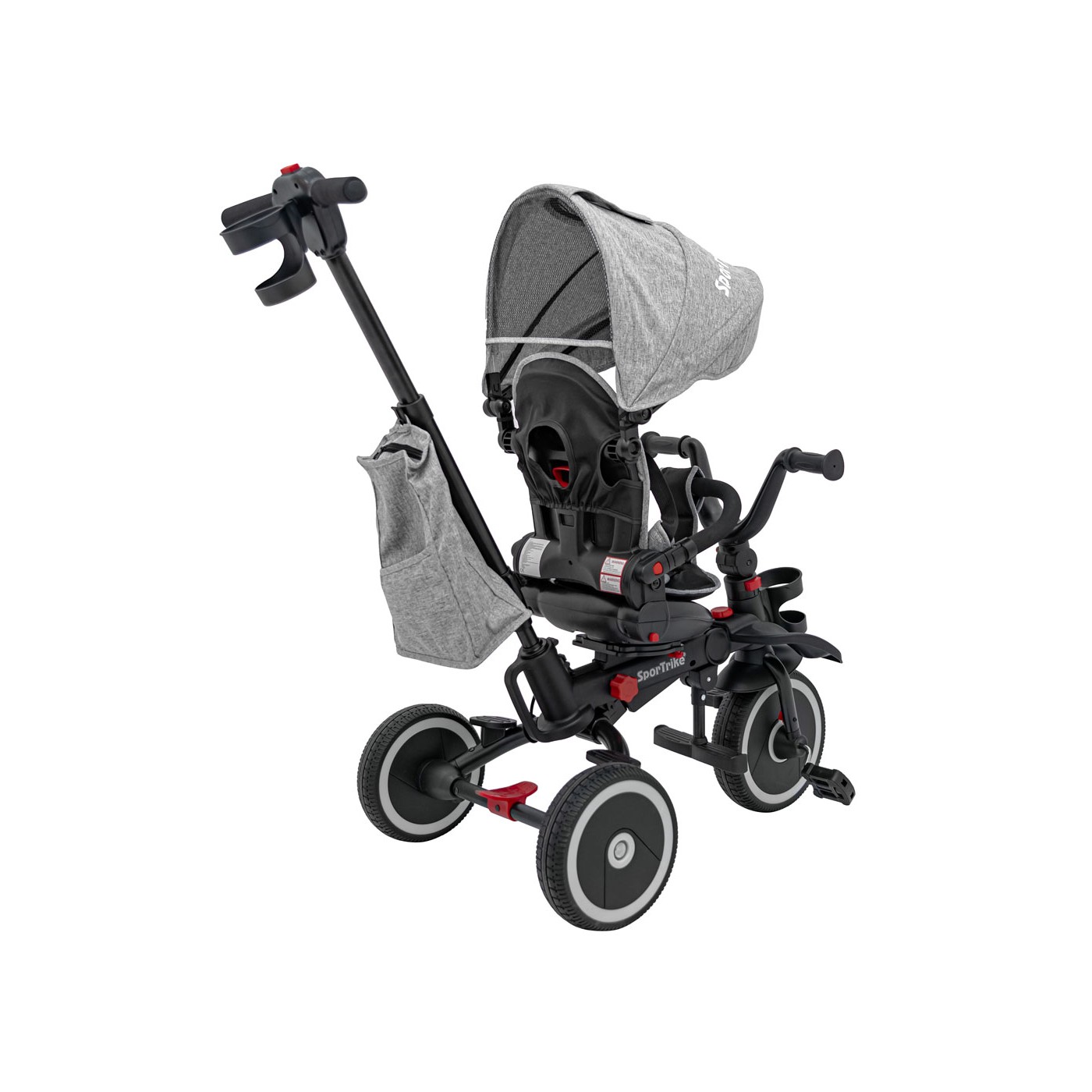 RIDER Šedá SPORTRIKE Tříkolka