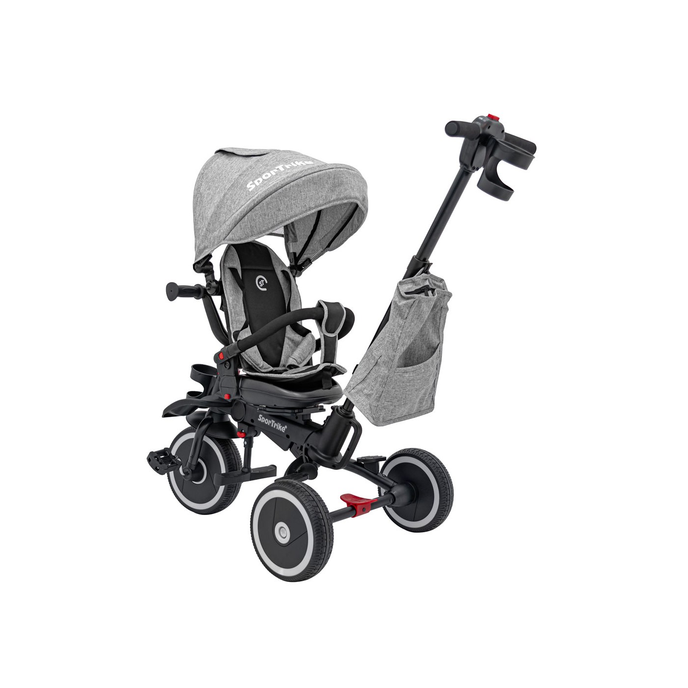 RIDER Šedá SPORTRIKE Tříkolka