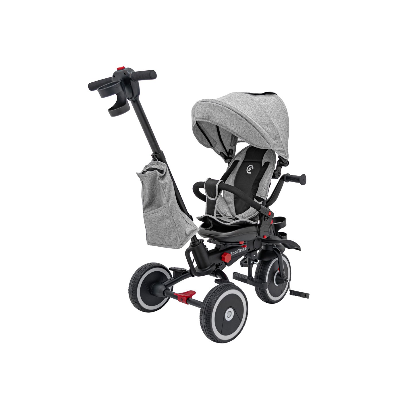 RIDER Šedá SPORTRIKE Tříkolka