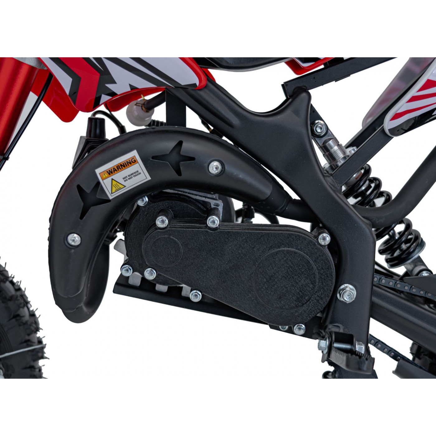 Spalovací motor vozidla 49CC STORM červený