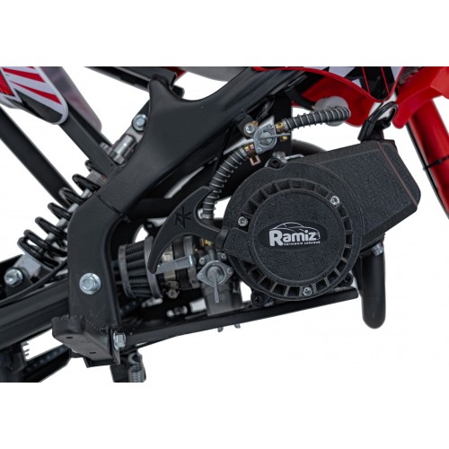Spalovací motor vozidla 49CC STORM červený
