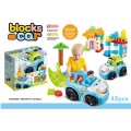 Sada bloků 42 kusů + Auto