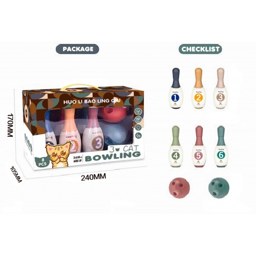 Bowlingová sada čísel + koulí