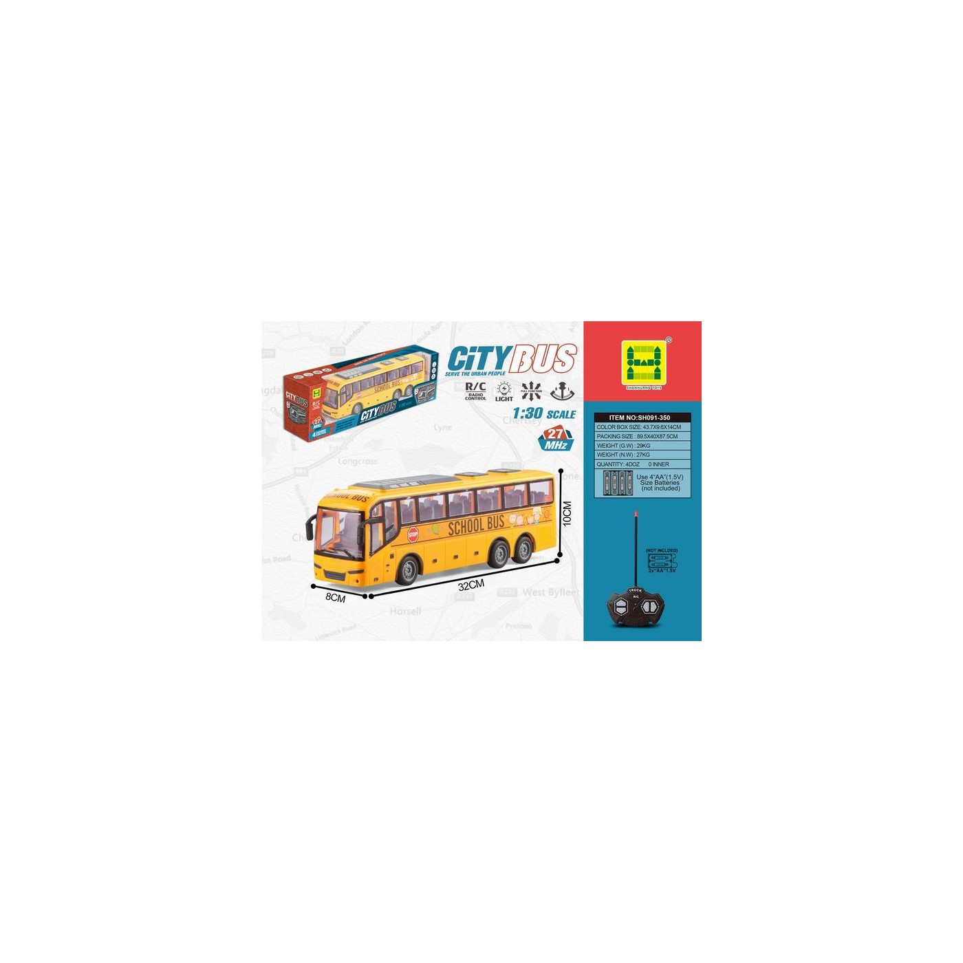 R/C žlutý školní autobus