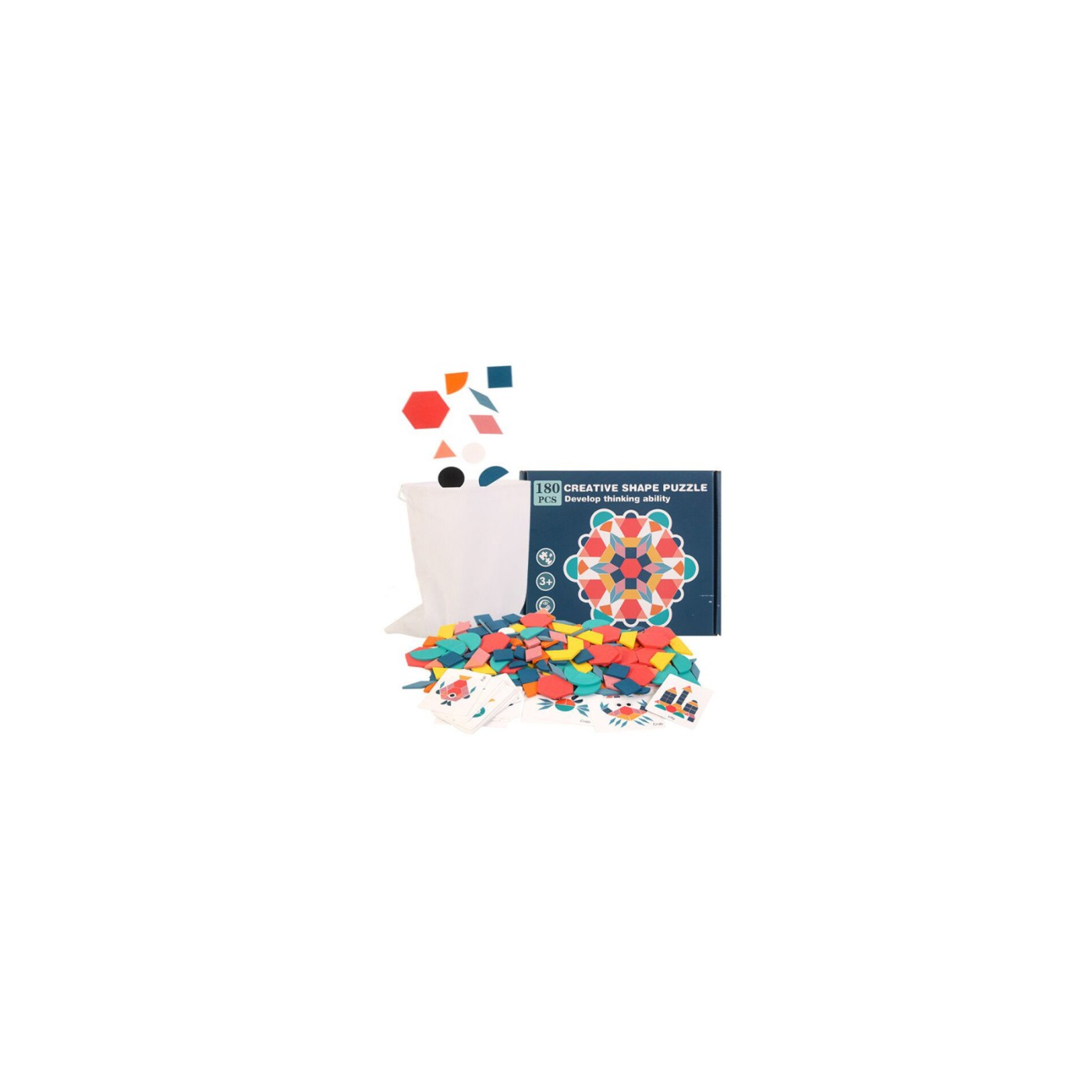 Sada barevné puzzle + karty