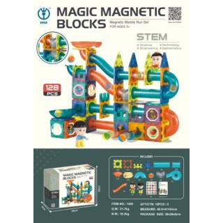 Magnetické bloky sada 128 kusů