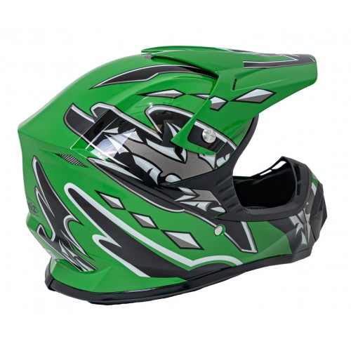 Enduro motocyklová přilba Green S