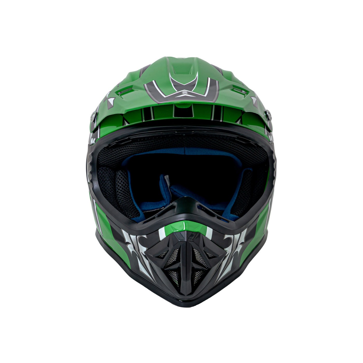Enduro motocyklová přilba Green M