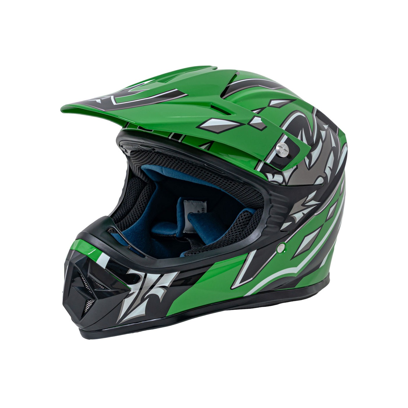 Enduro motocyklová přilba Green L