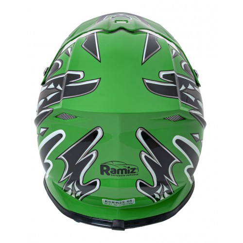 Enduro motocyklová přilba Green L