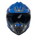 Moto přilba Enduro Blue S