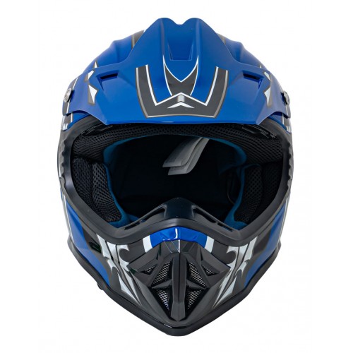 Moto přilba Enduro Blue S