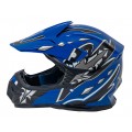Moto přilba Enduro Blue S