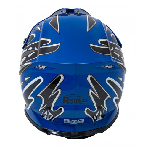 Moto přilba Enduro Blue S