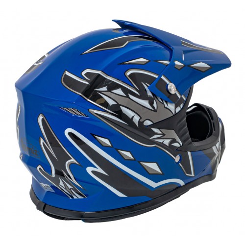 Moto přilba Enduro Blue S