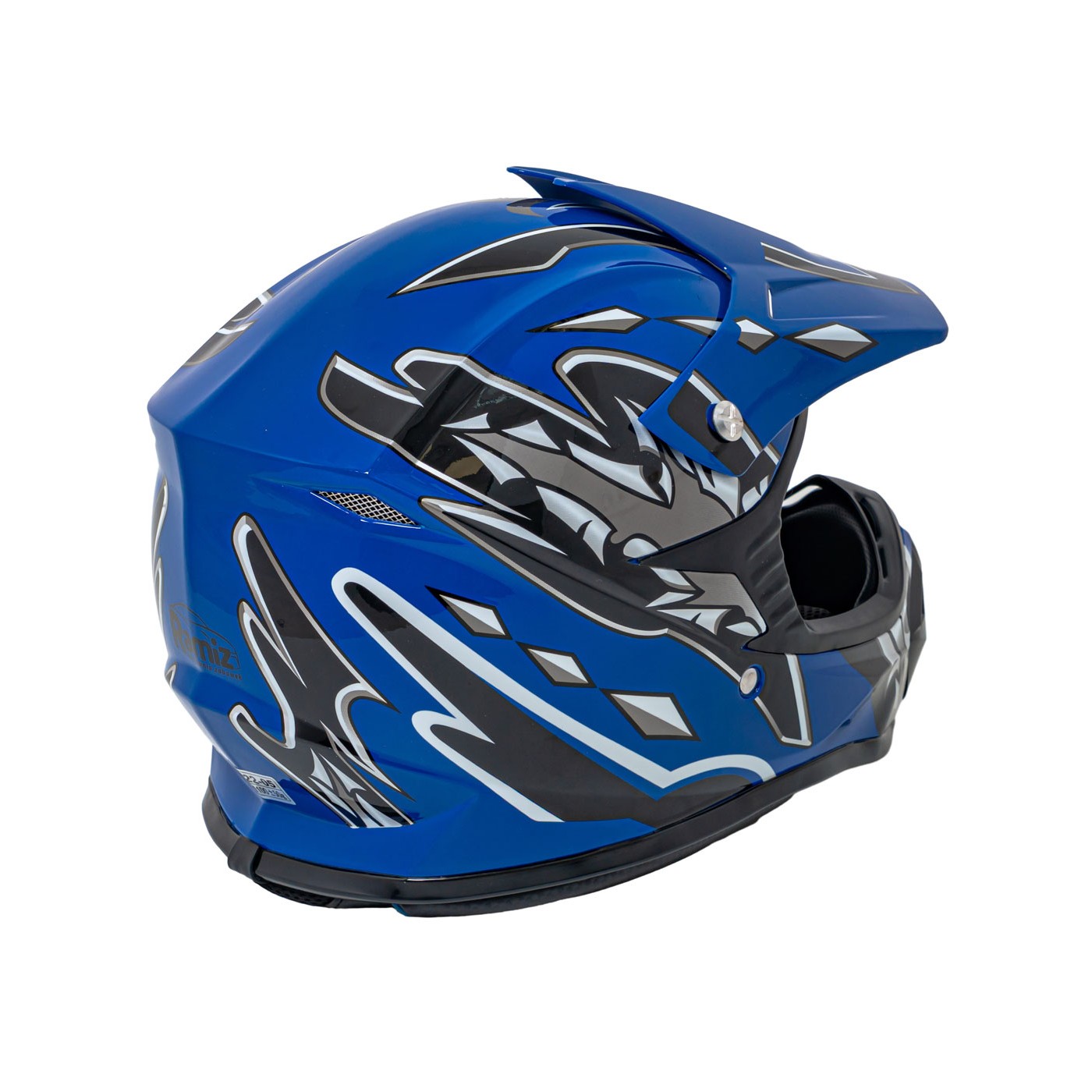 Moto přilba Enduro Blue S