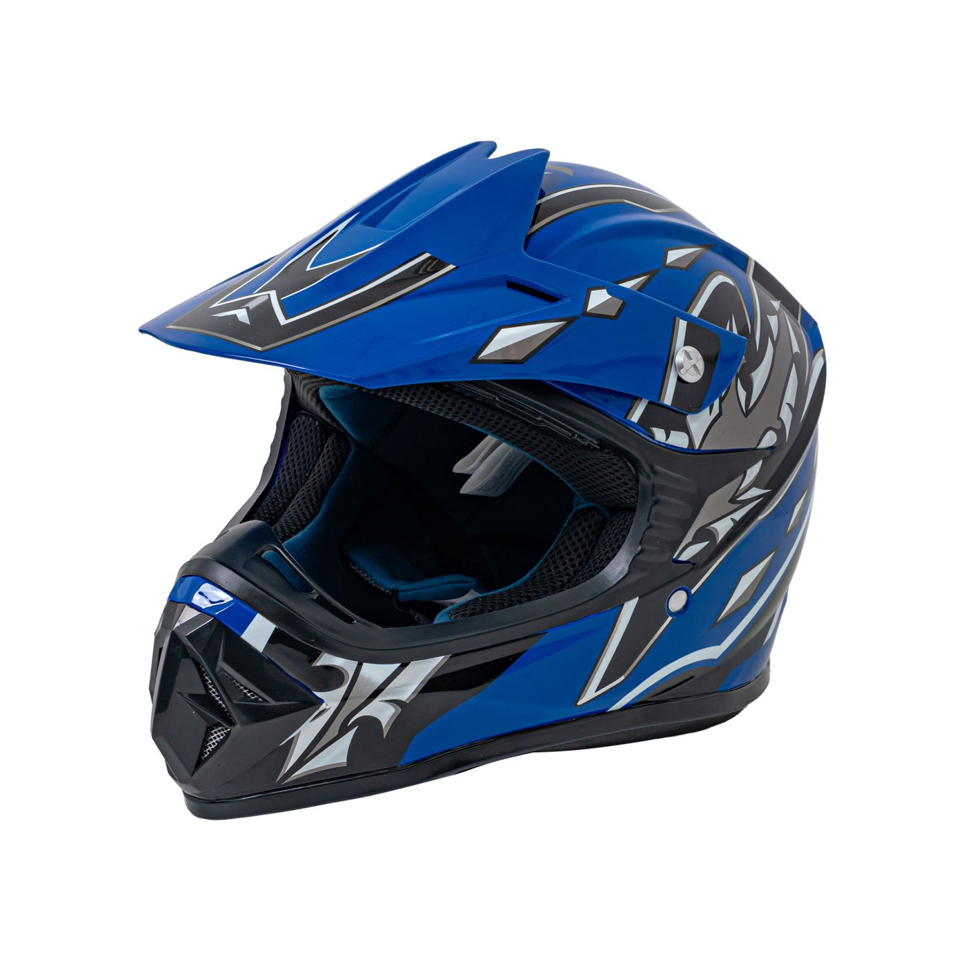 Moto přilba Enduro Blue M