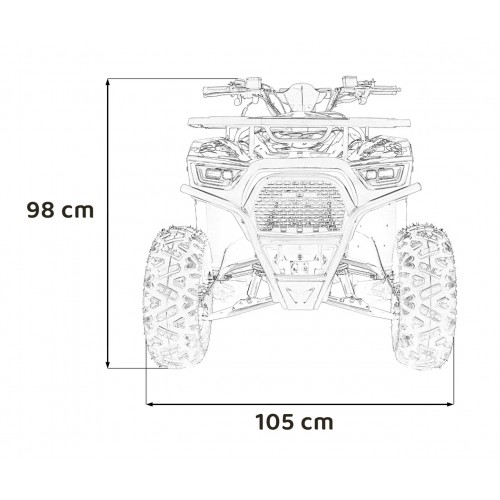 Spalovací čtyřkolka 125CC DISCOVERER černá