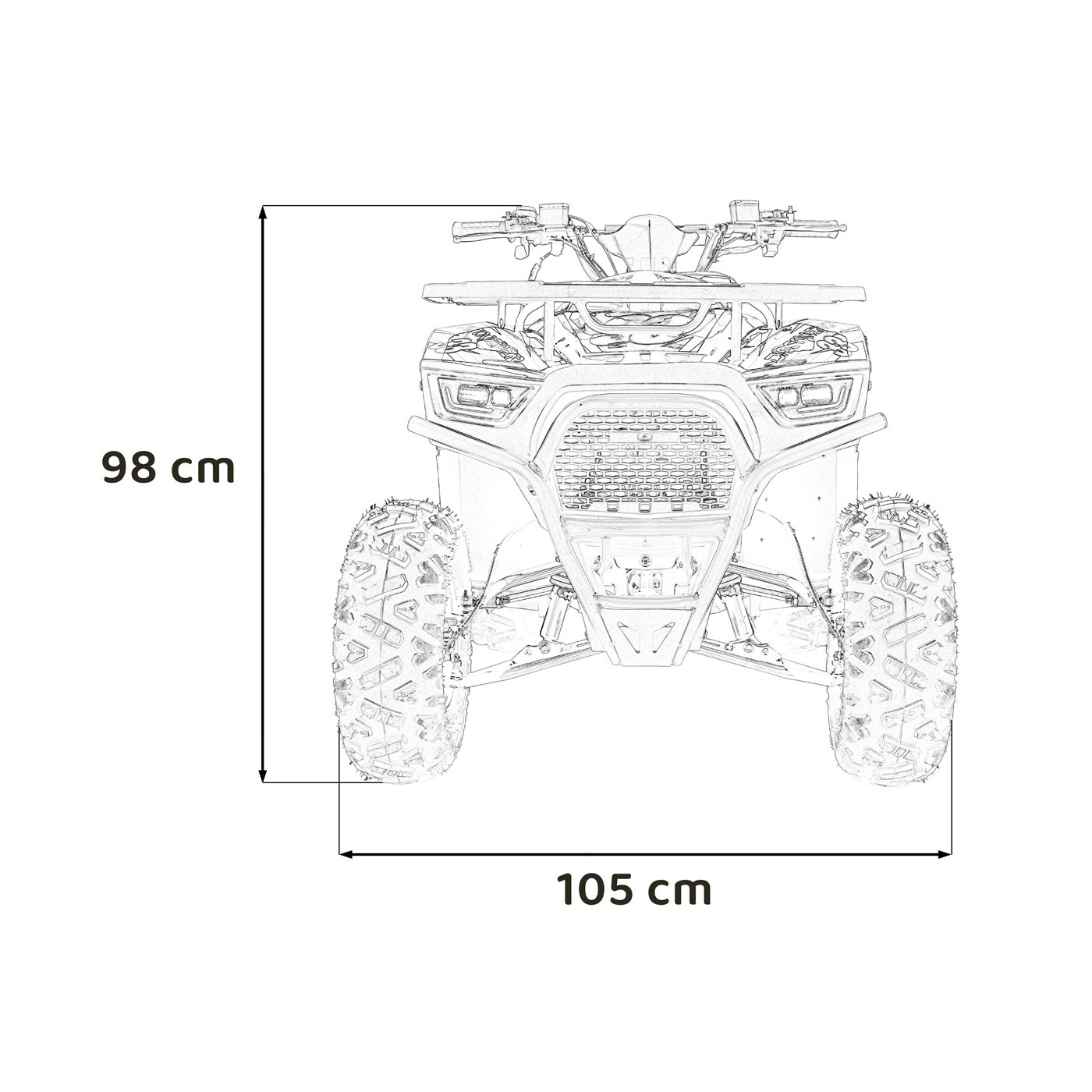 Spalovací čtyřkolka 125CC DISCOVERER černá
