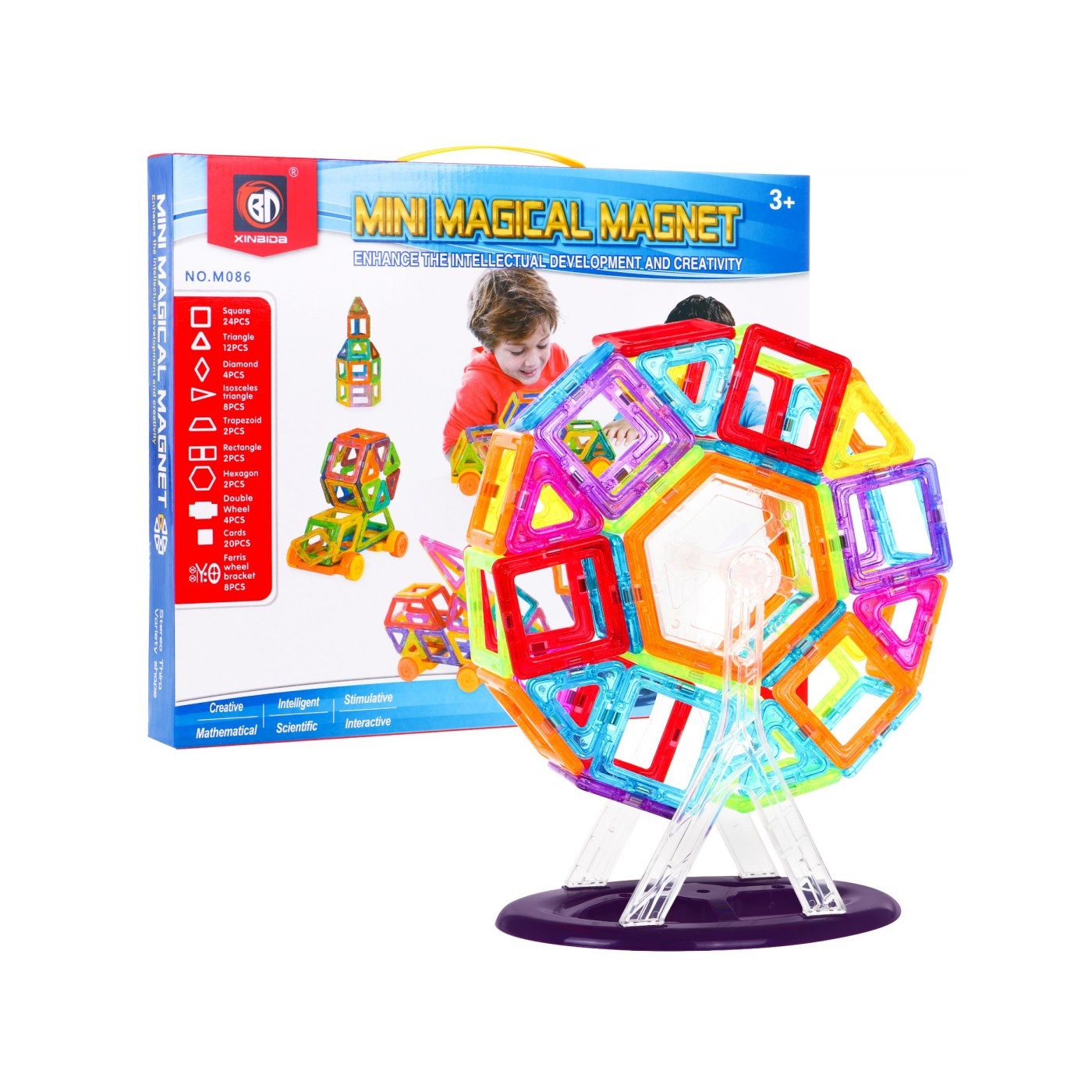Magnetické bloky sada 86 kusů