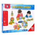 Magnetické bloky sada 86 kusů