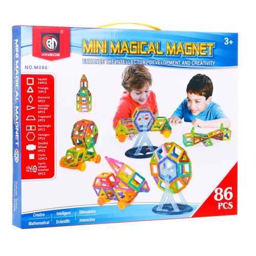 Magnetické bloky sada 86 kusů
