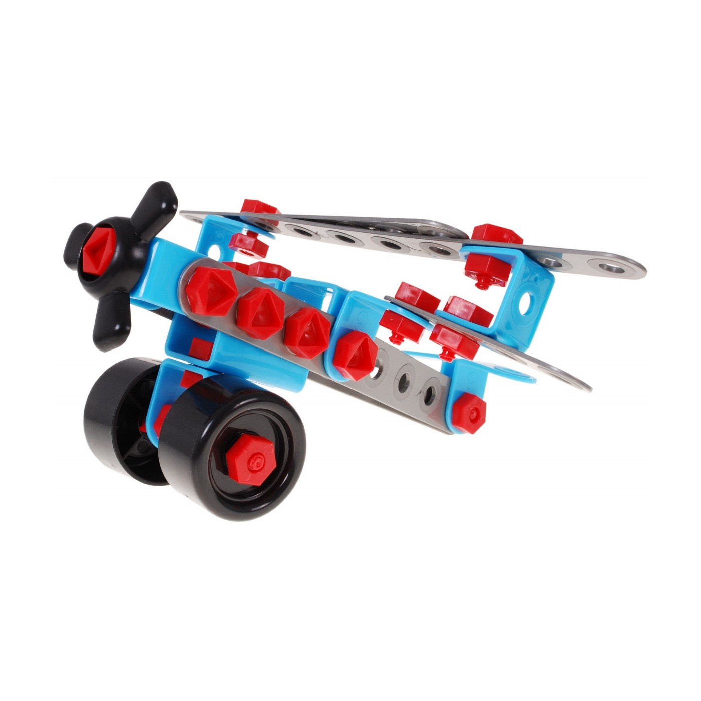Stavební bloky pro děti 6+ Elektrický šroubovák + Nářadí + 10 modelů pro stavbu 552 el.