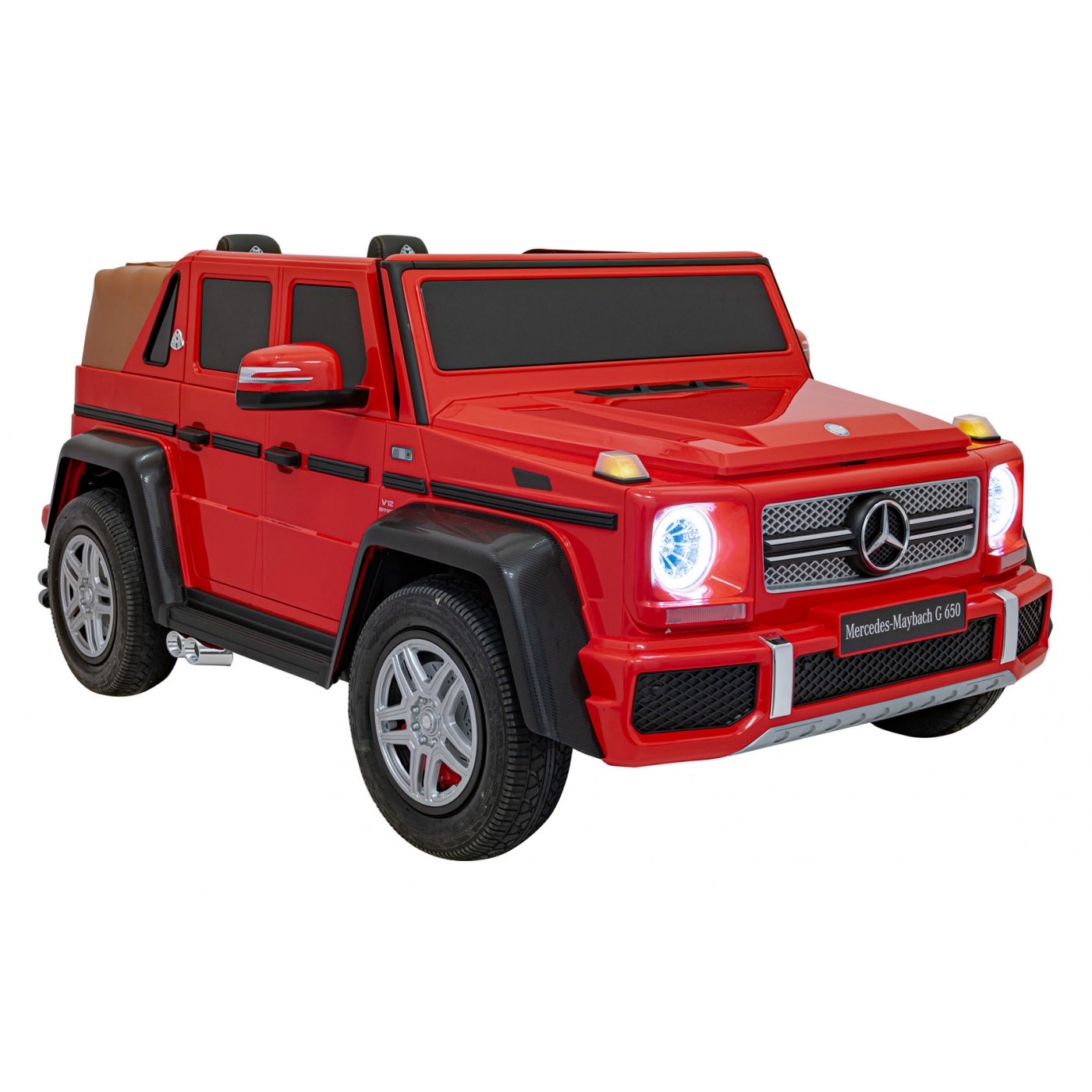 Mercedes Benz MAYBACH G650 STRONG červené vozidlo
