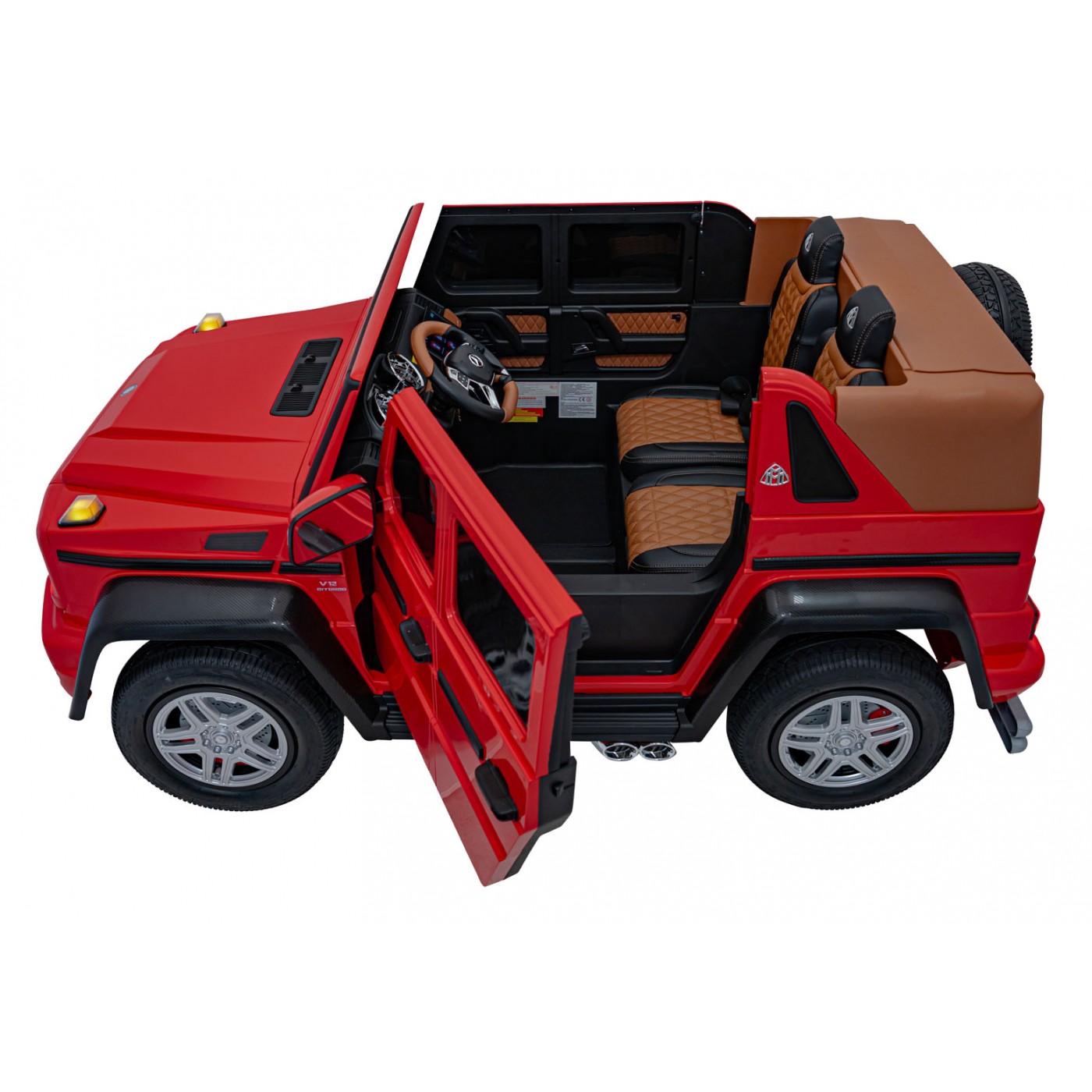 Mercedes Benz MAYBACH G650 STRONG červené vozidlo