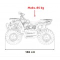 Vozidlo Quad Combustion 200CC PRO RIDER Orange