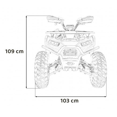 Vozidlo Quad Combustion 200CC PRO RIDER Orange