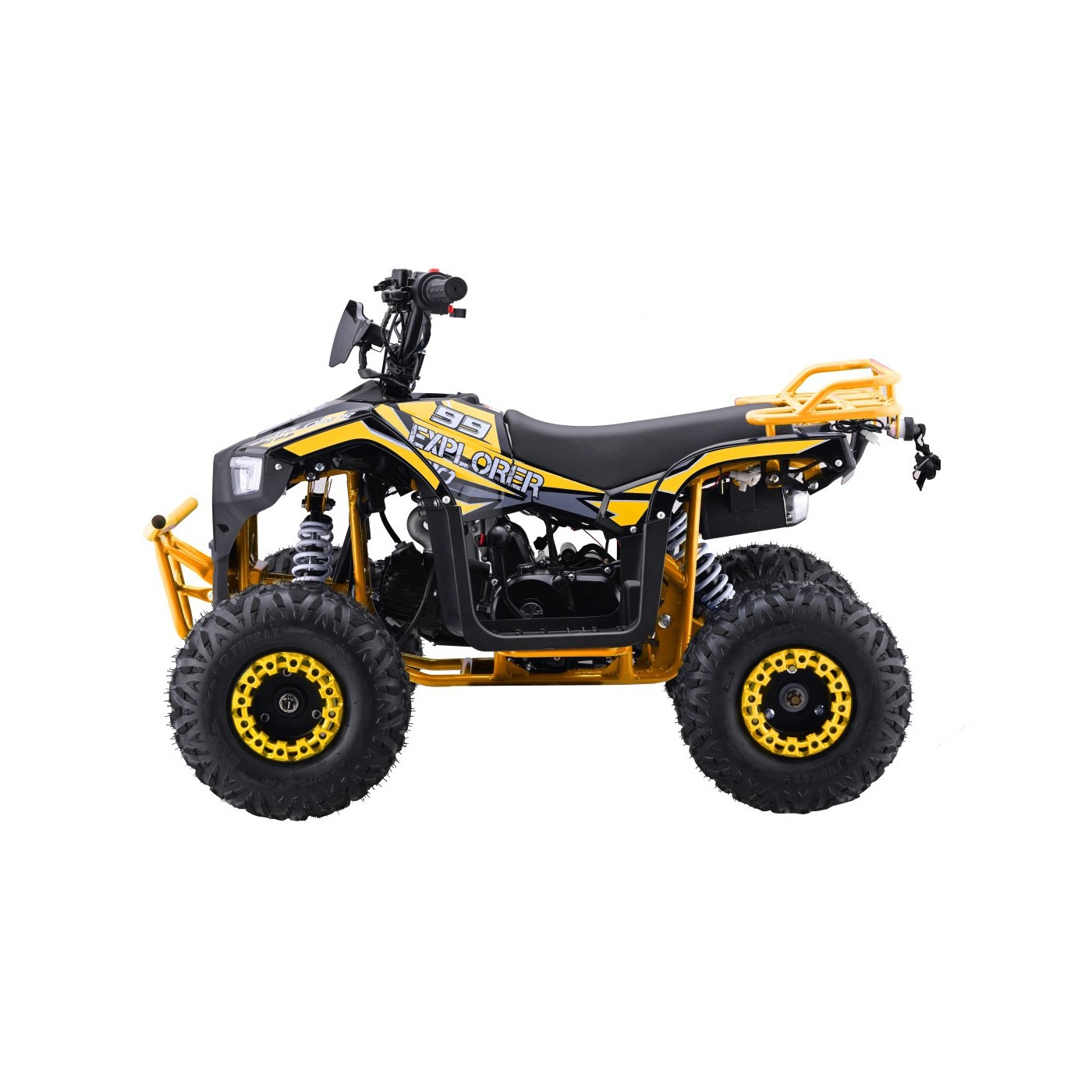 Žlutá čtyřkolka se spalovacími motory 110CC EXPLORER