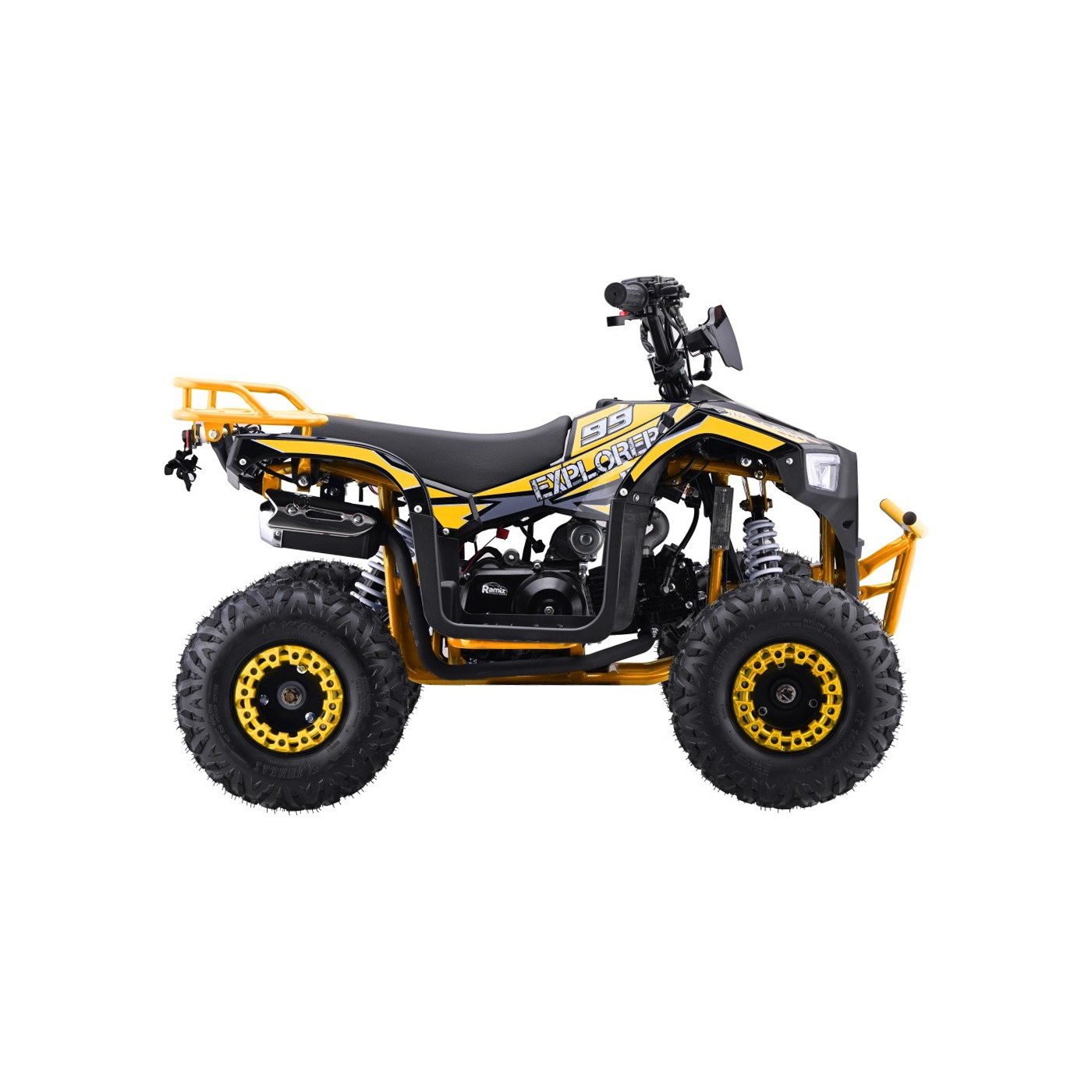 Žlutá čtyřkolka se spalovacími motory 110CC EXPLORER
