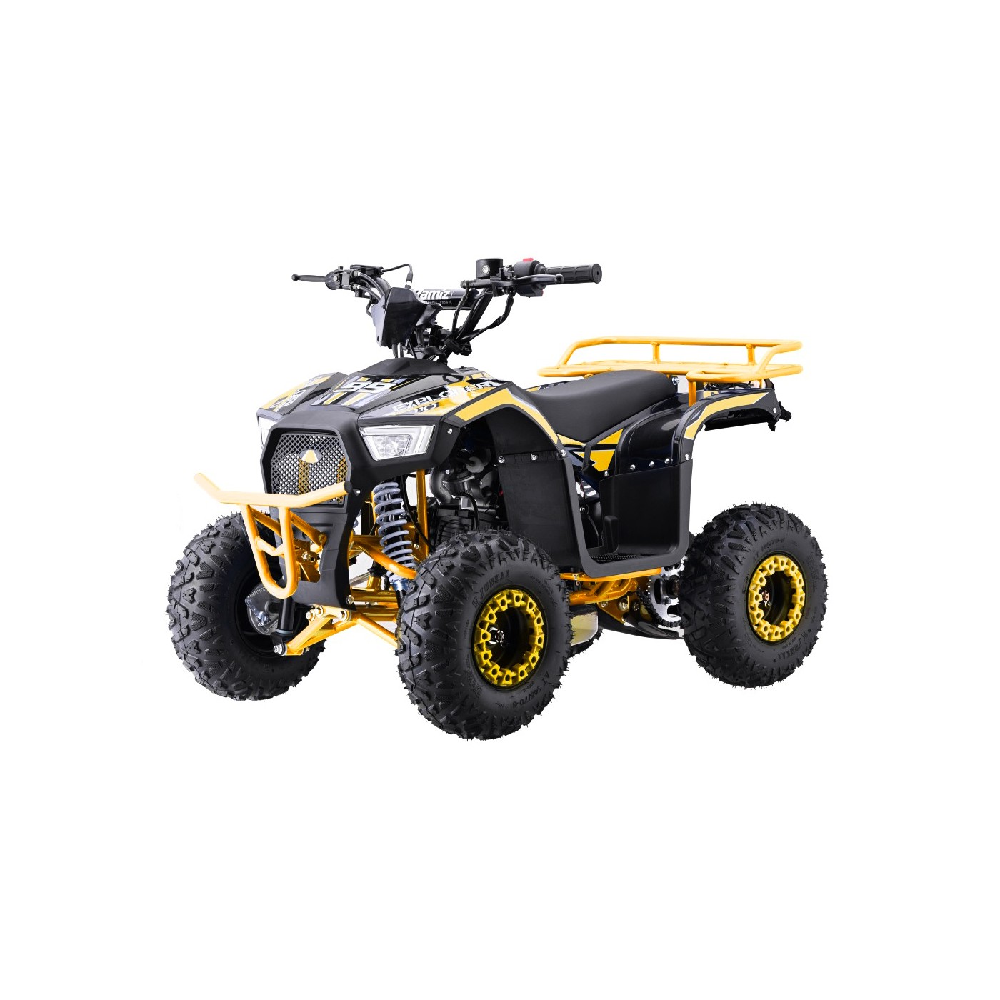 Žlutá čtyřkolka se spalovacími motory 110CC EXPLORER