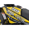 Žlutá čtyřkolka se spalovacími motory 110CC EXPLORER