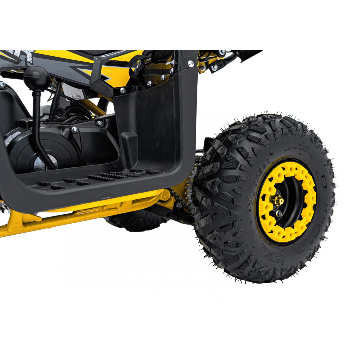 Žlutá čtyřkolka se spalovacími motory 110CC EXPLORER